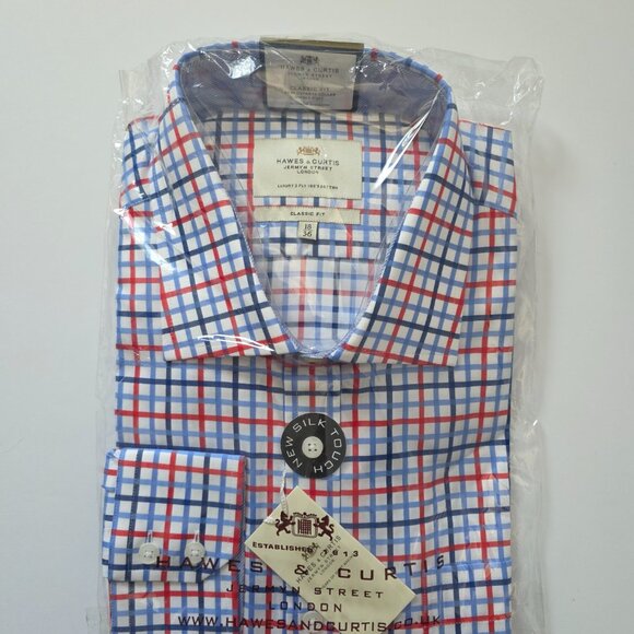 Hawes & Curtis Ludlow Wkender (Blue & Red) 18/36 (NWT) - Picture 2 of 3